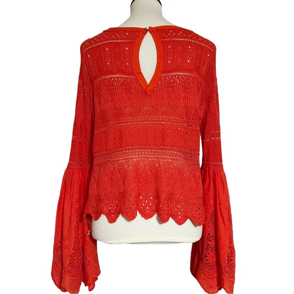 Free People Once Upon a Time‎ Bell Sleeve Top